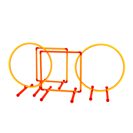 Трасса для гонок дронов с системной автоматической фиксацией полетов Quadro Race Multi